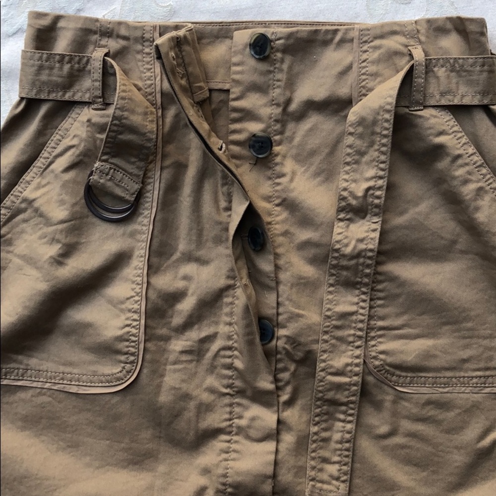 LOFT Belted Utility Cotton-blend Skirt.18293 - Picture 2 of 3